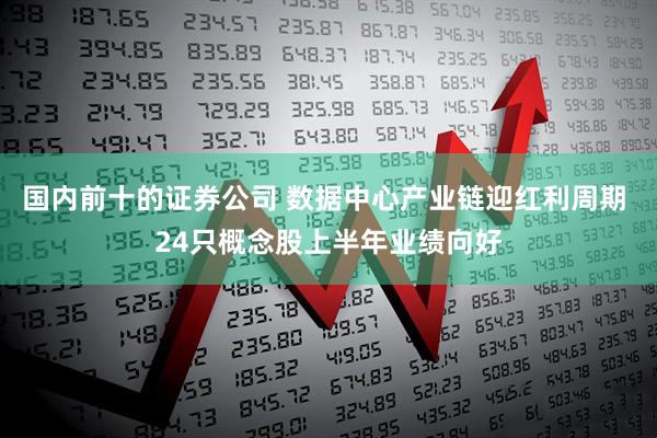 国内前十的证券公司 数据中心产业链迎红利周期 24只概念股上半年业绩向好